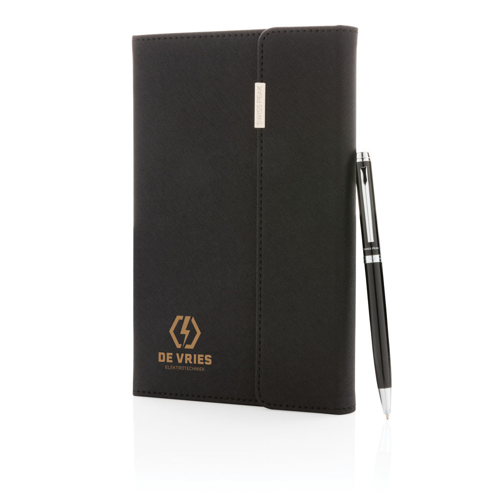 Set de libreta y bolígrafo Swiss Peak deluxe A5