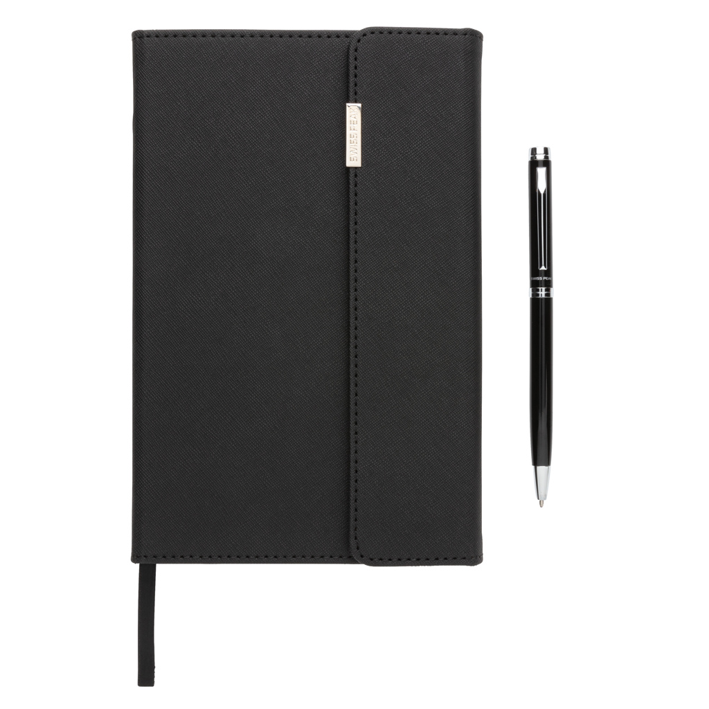 Set de libreta y bolígrafo Swiss Peak deluxe A5