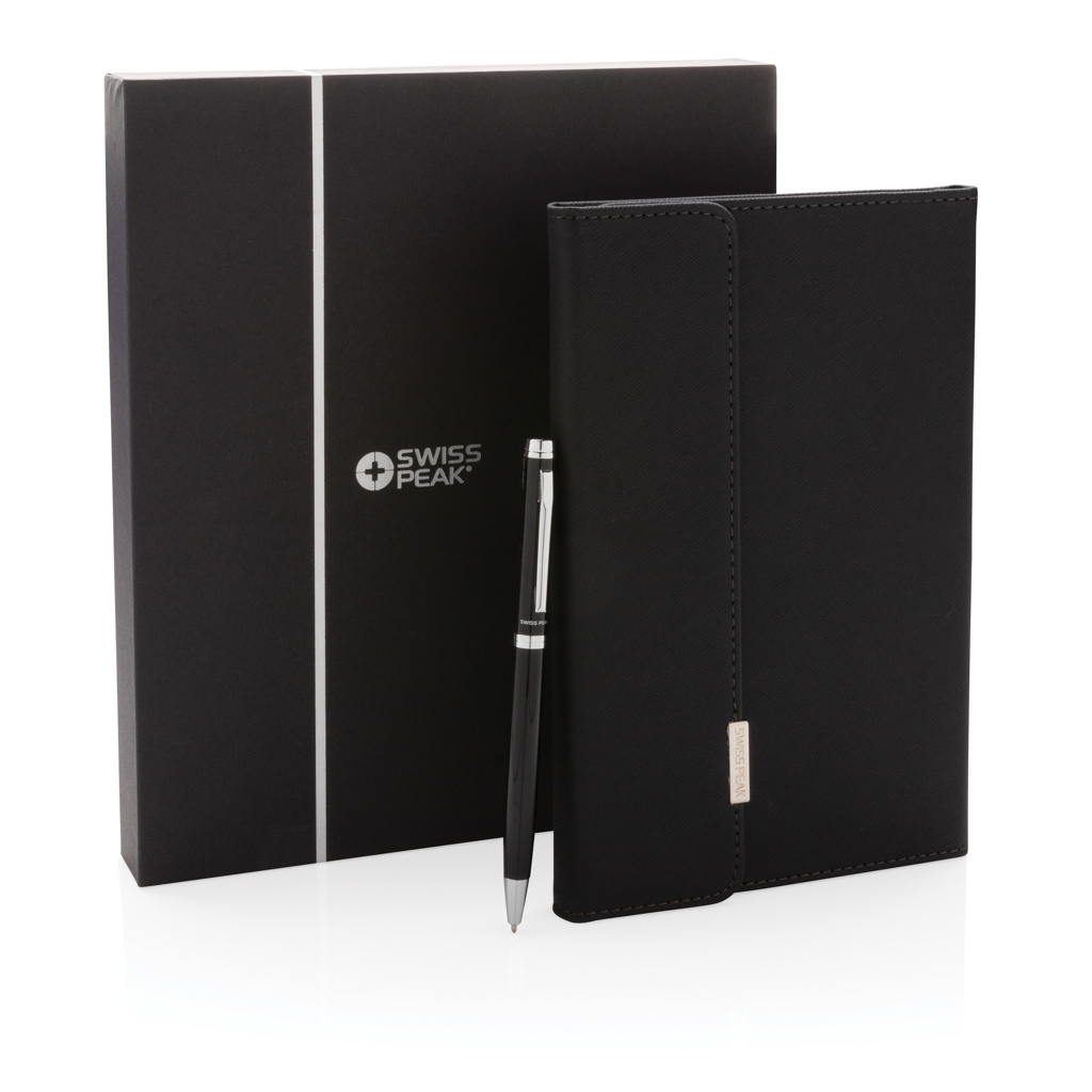 Set de libreta y bolígrafo Swiss Peak deluxe A5