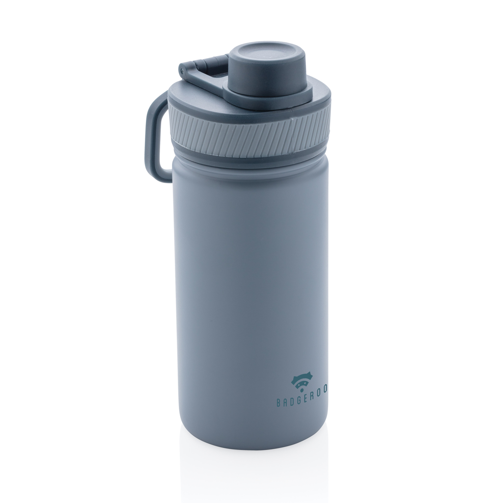 Botella de acero inoxidable al vacío con tapa deportiva 550m
