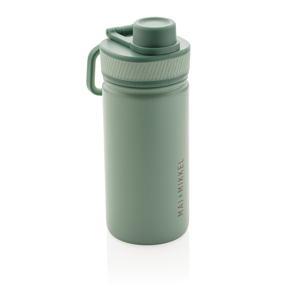Botella de acero inoxidable al vacío con tapa deportiva 550m