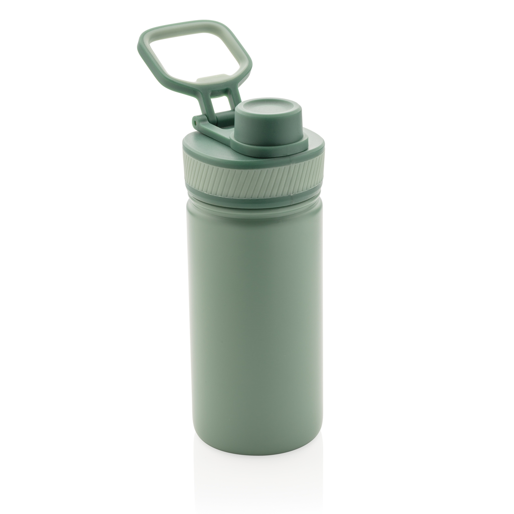 Botella de acero inoxidable al vacío con tapa deportiva 550m