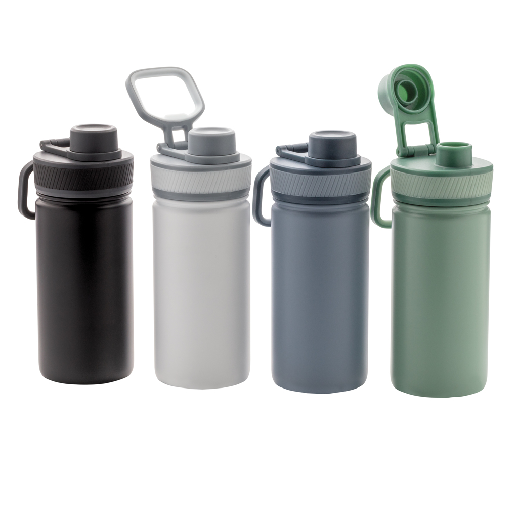 Botella de acero inoxidable al vacío con tapa deportiva 550m