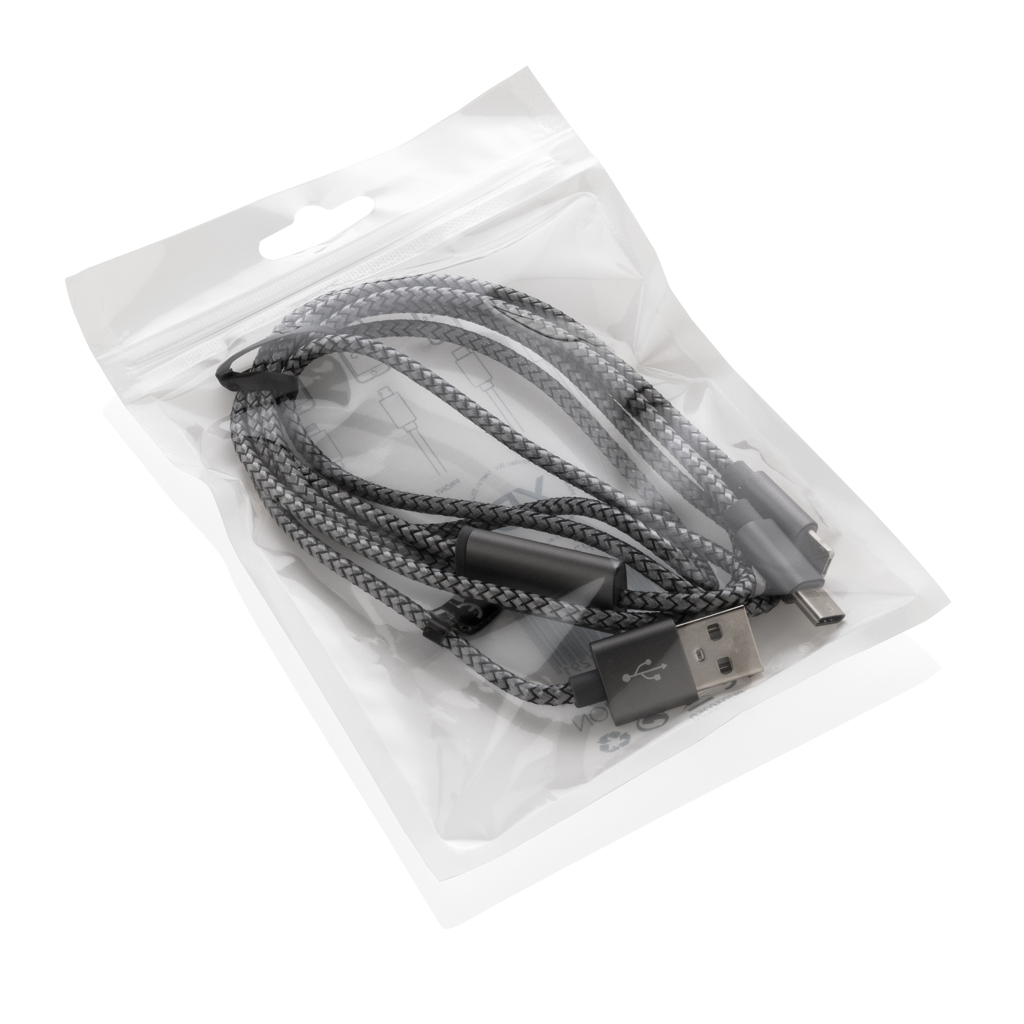 Cable 3 en 1 trenzado
