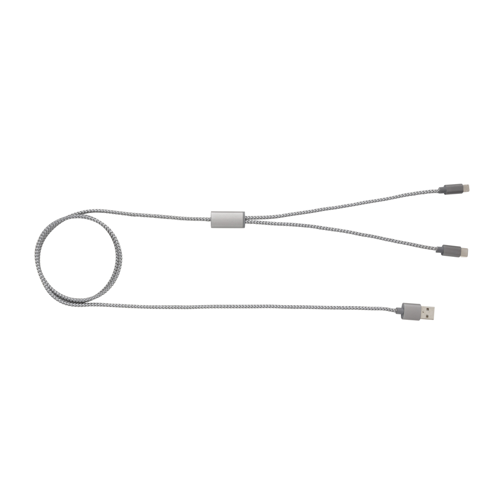 Cable 3 en 1 trenzado