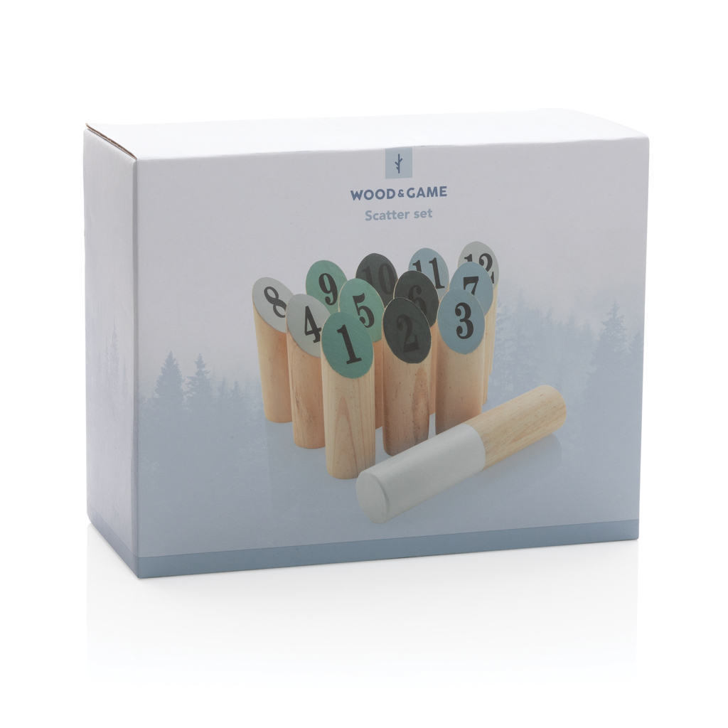 Juego scatter de madera