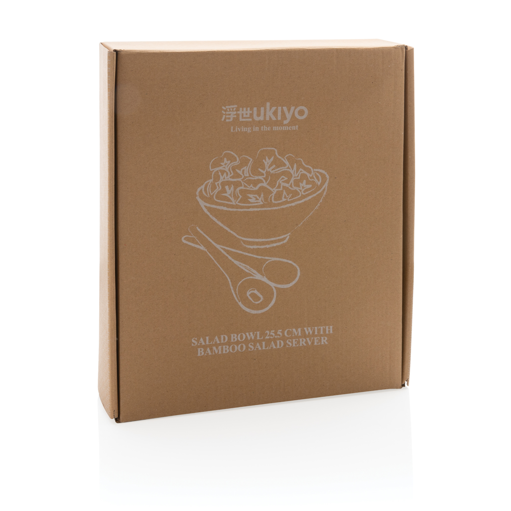 Ensaladera Ukiyo con servidor de bambú