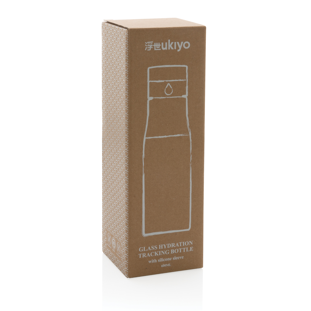 Botella de hidratación de vidrio Ukiyo con funda