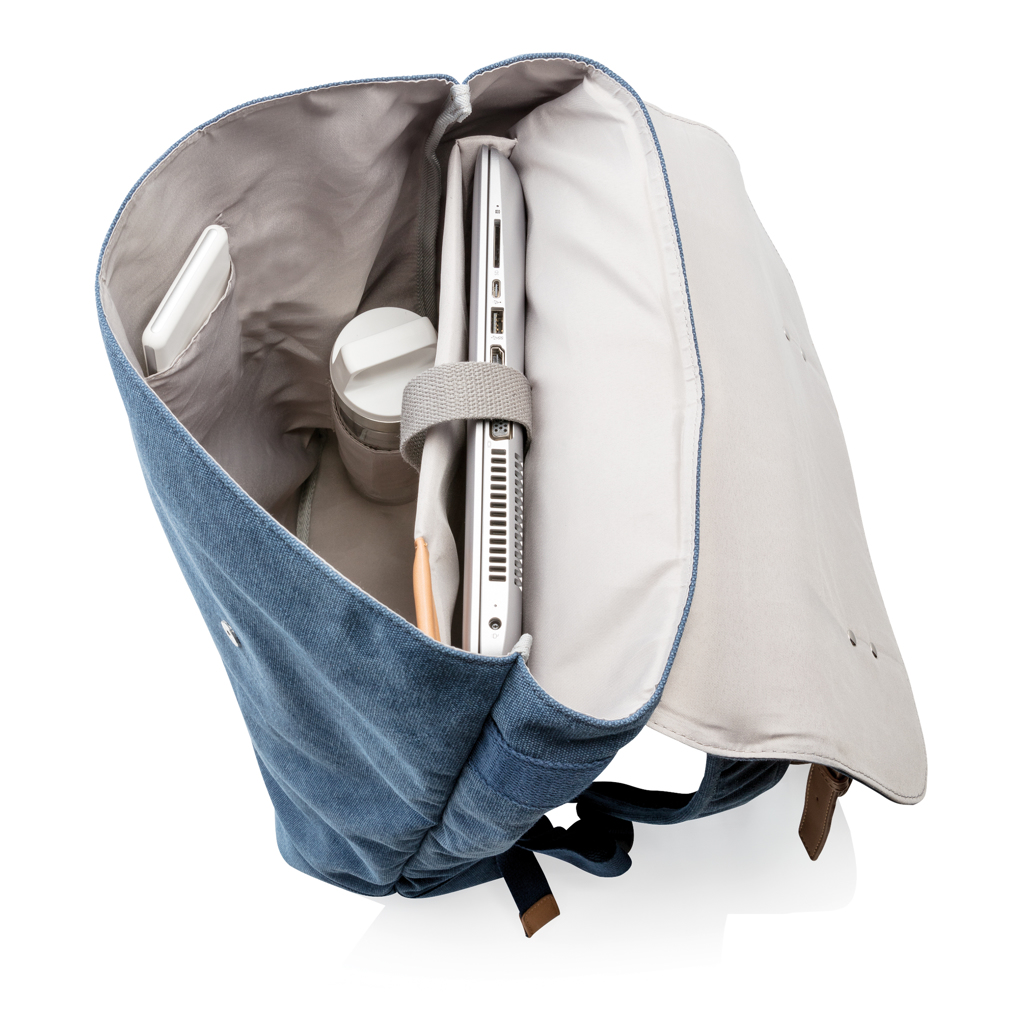 Mochila para portátil de lona sin PVC