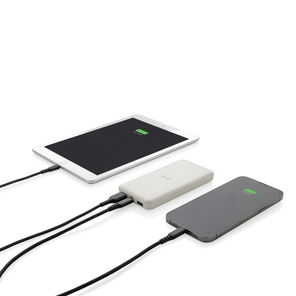 Powerbank inalámbrico de plástico reciclado estándar RCS