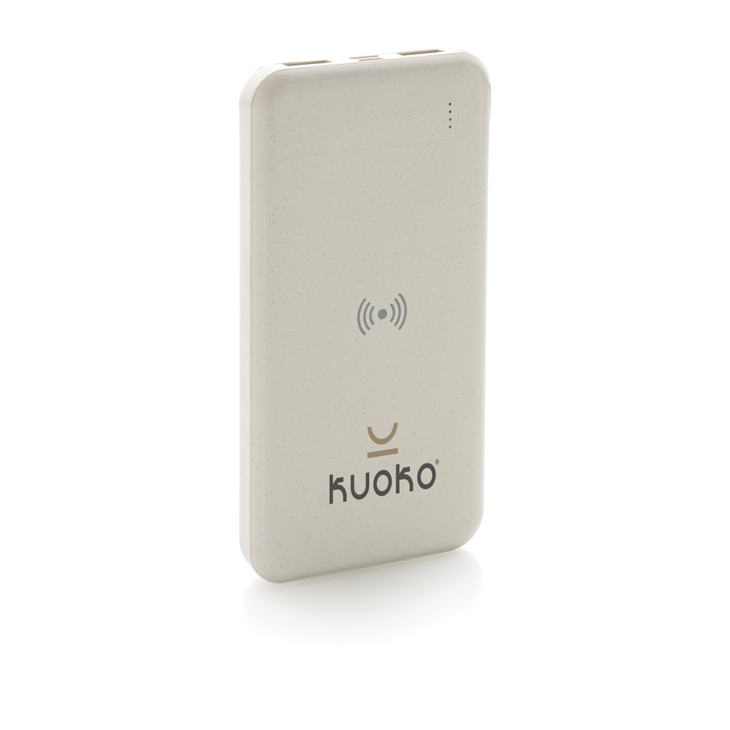 Powerbank inalámbrico de plástico reciclado estándar RCS