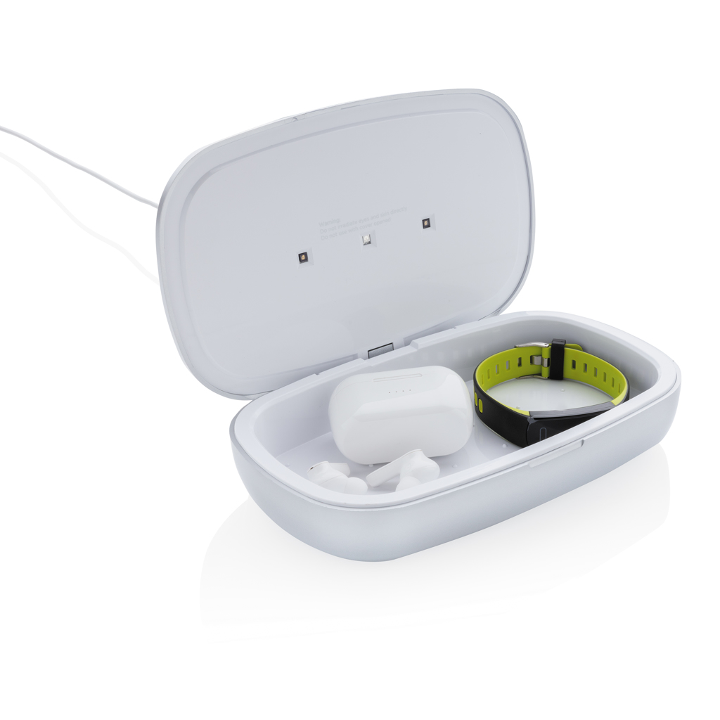 Caja esterilizadora Rena UV-C con cargador inalámbrico de 5W