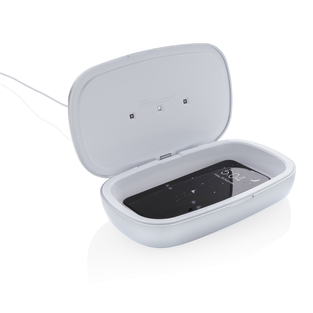 Caja esterilizadora Rena UV-C con cargador inalámbrico de 5W