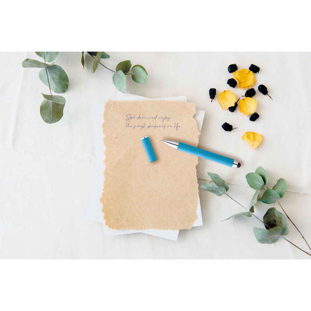PAPYRUS. Bolígrafo en papel kraft y ABS con punta táctil