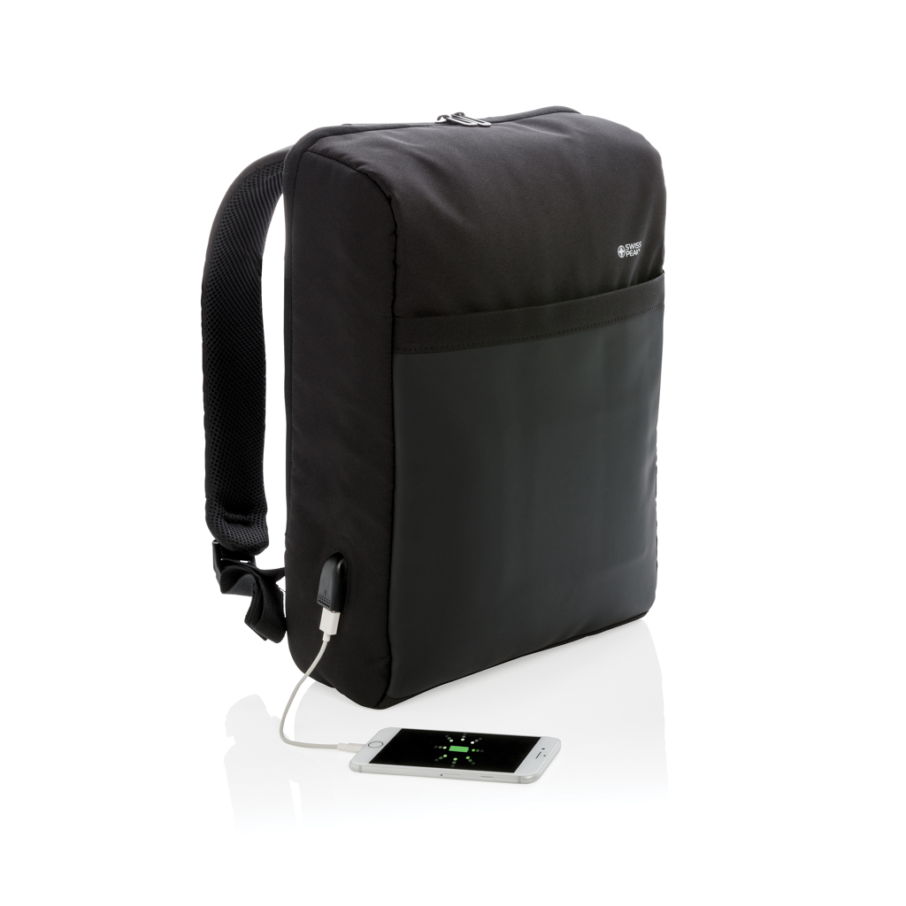 Mochila antirrobo 15" Swiss Peak con protección RFID y USB
