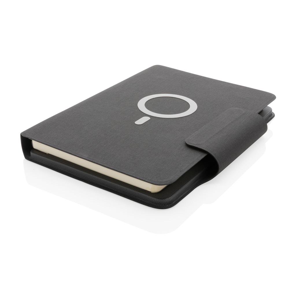 Libreta Artic magnética A5 con carga inalámbrica 10W