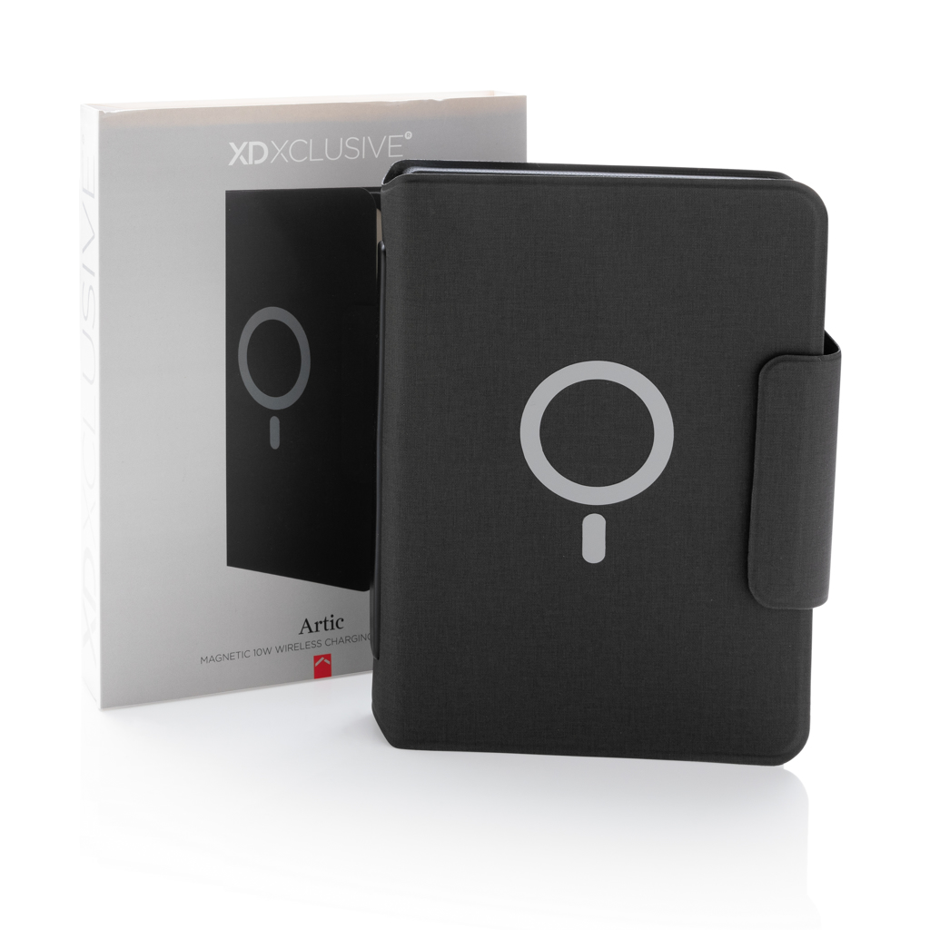 Libreta Artic magnética A5 con carga inalámbrica 10W