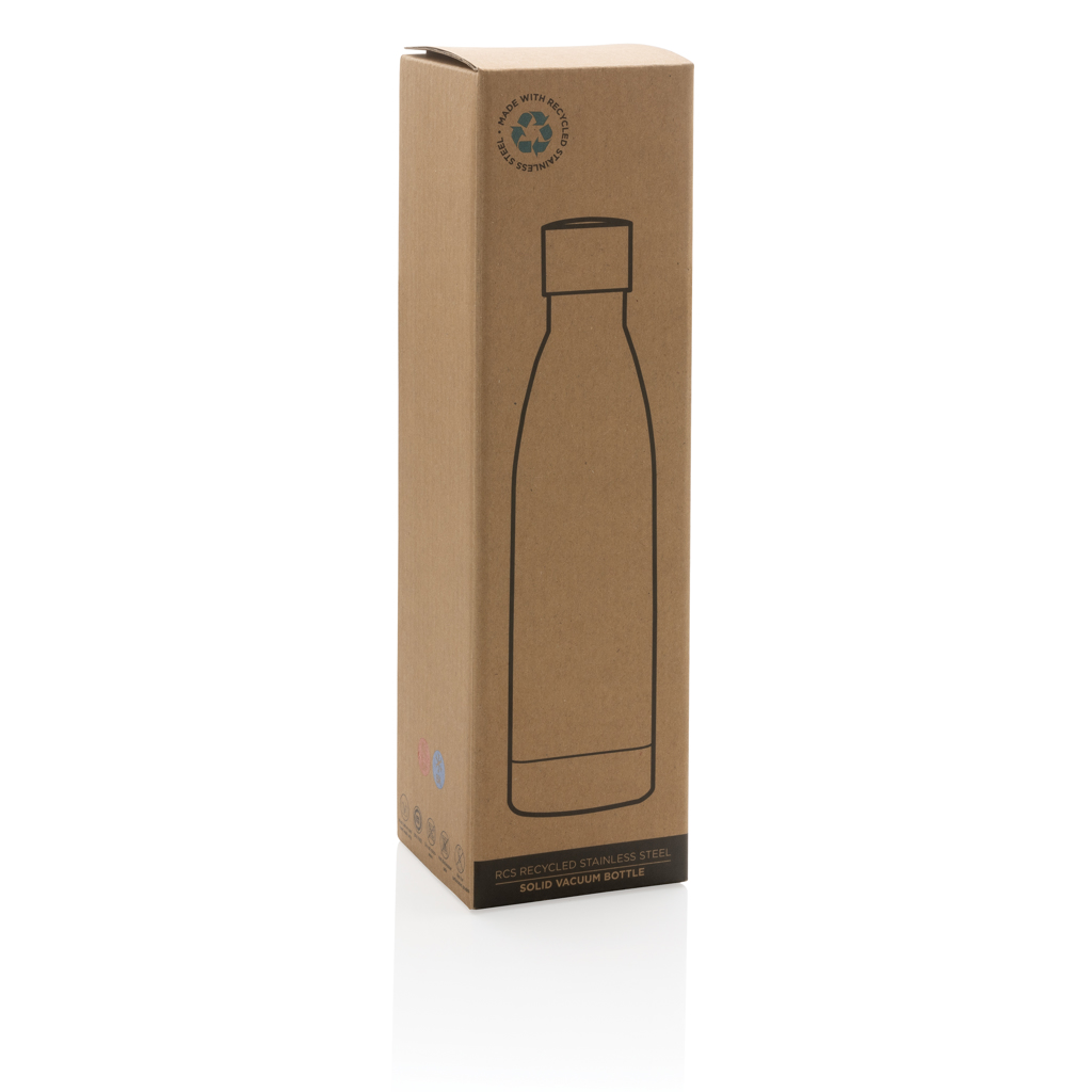 Botella sólida de acero inoxidable reciclado RCS
