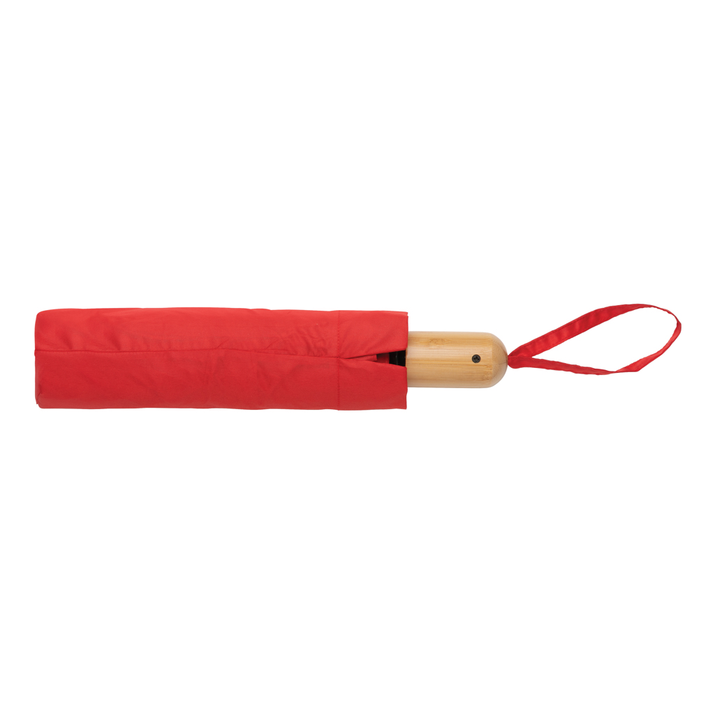 Paraguas automático RPET 190T bambú de 21" Impact AWARE ™