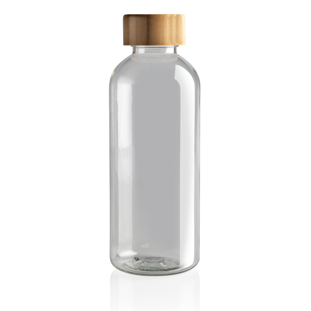Botella RCS RPET con tapa de bambú