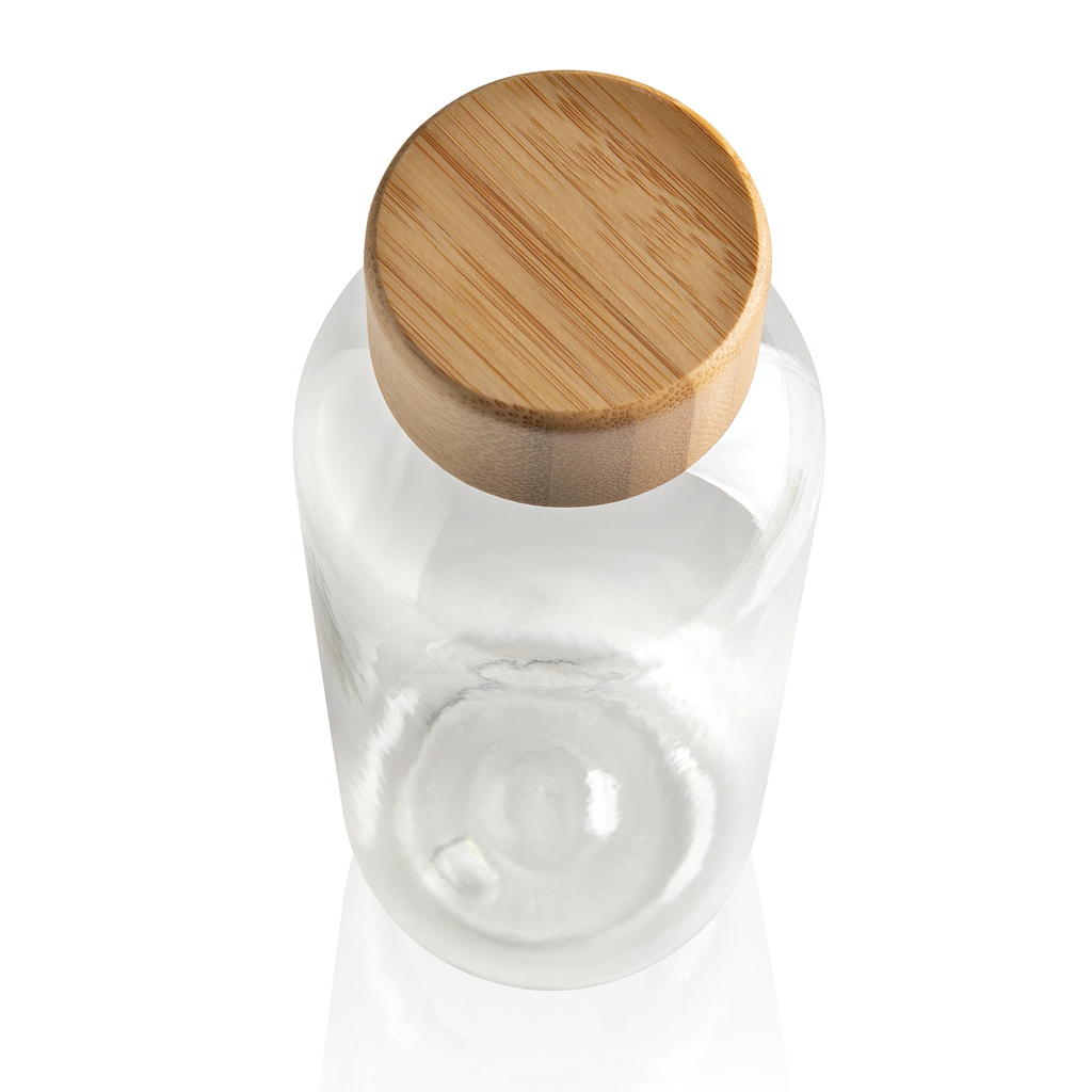 Botella RCS RPET con tapa de bambú