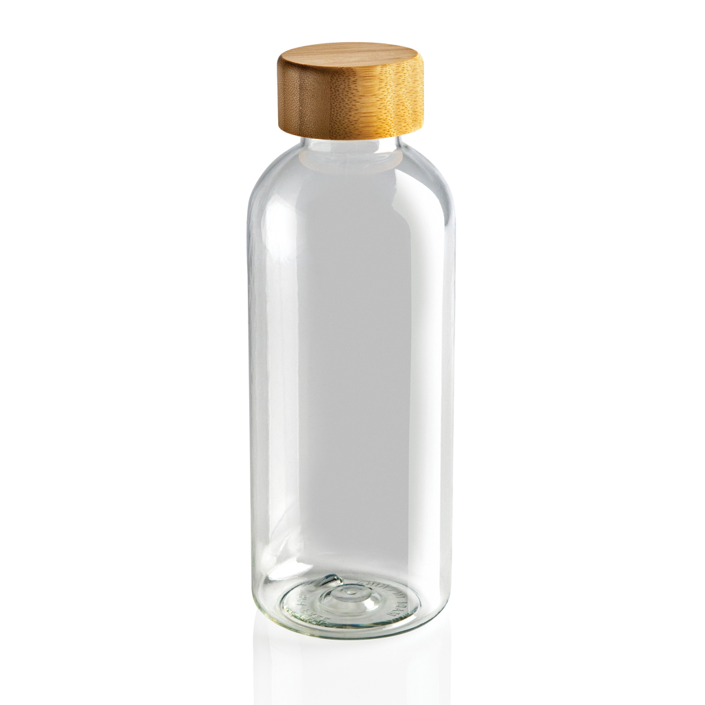 Botella RCS RPET con tapa de bambú