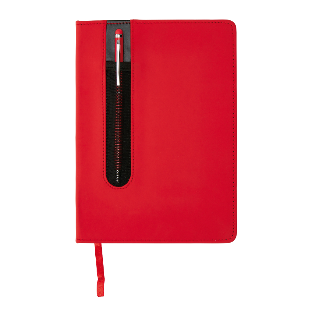Libreta A5 PU básica con bolígrafo táctil