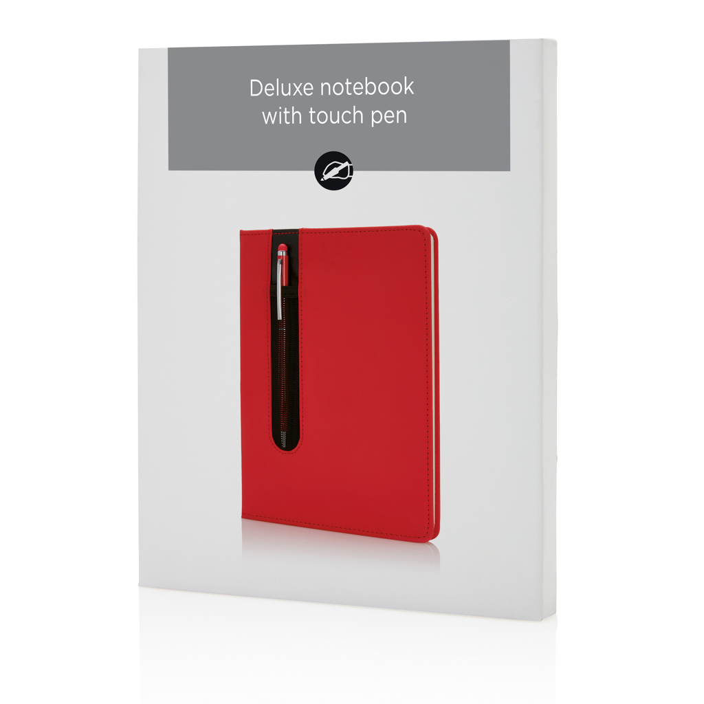 Libreta A5 PU básica con bolígrafo táctil