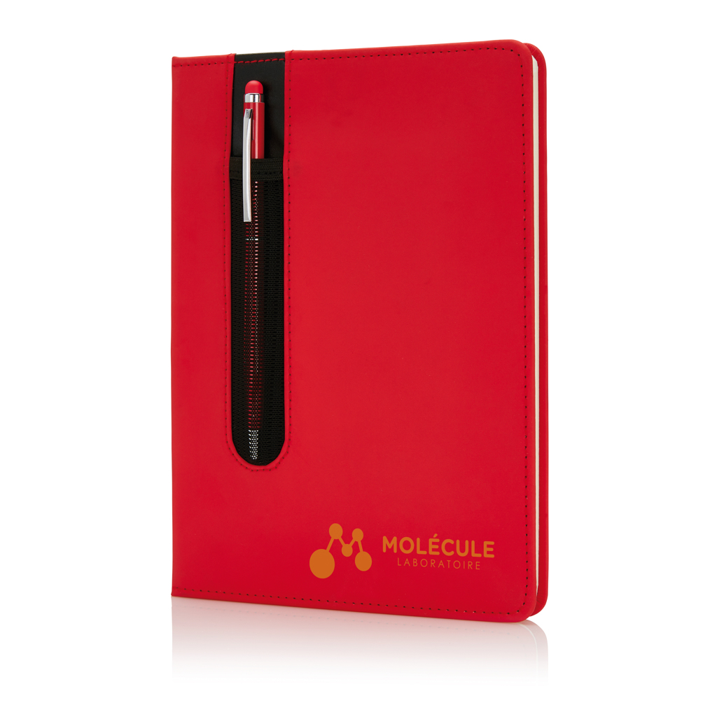 Libreta A5 PU básica con bolígrafo táctil