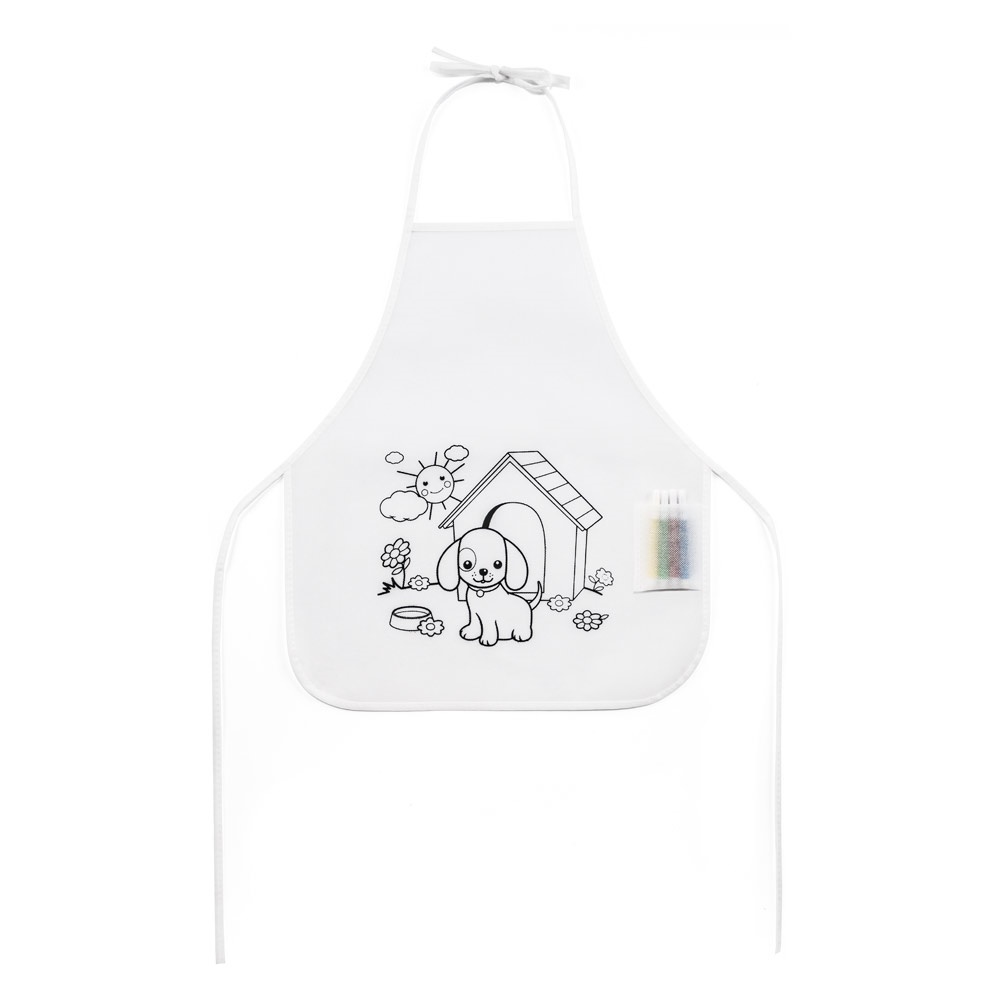 NILO. Delantal infantil para colorear en tejido sin tejer (80 g/m²)