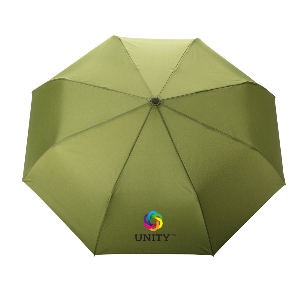 Paraguas automático RPET 190T bambú de 21" Impact AWARE ™