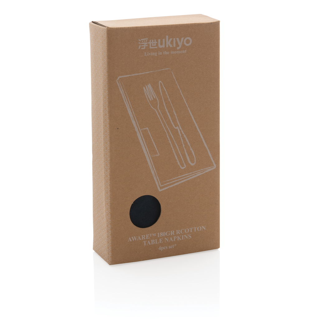 Set de 4 servilletas de mesa Ukiyo Aware ™ 180gr
