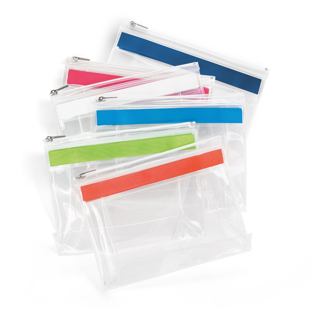 CHASTAIN. Neceser transparente en EVA con cremallera