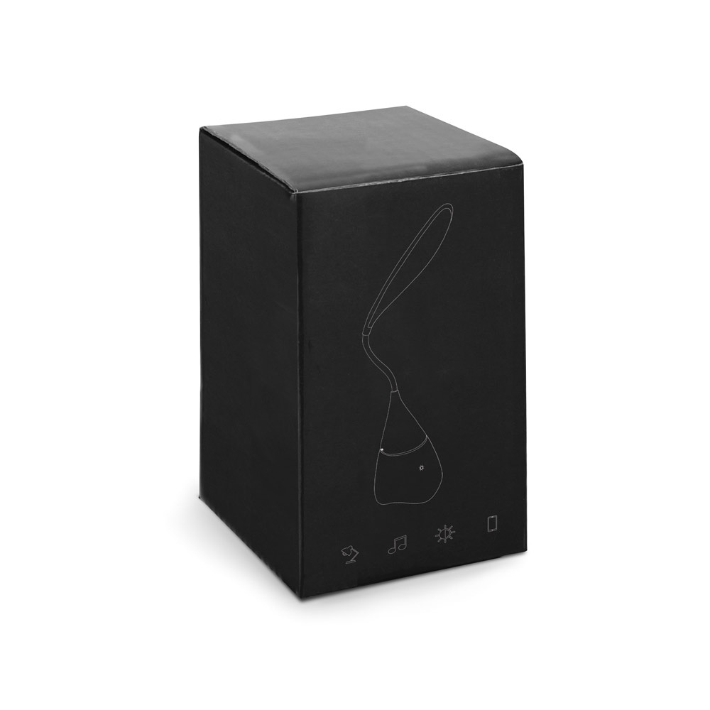 GRAHAME. Lámpara de escritorio portátil con altavoz y 5h de autonomía, fabricada en ABS reciclado (100% rABS)
