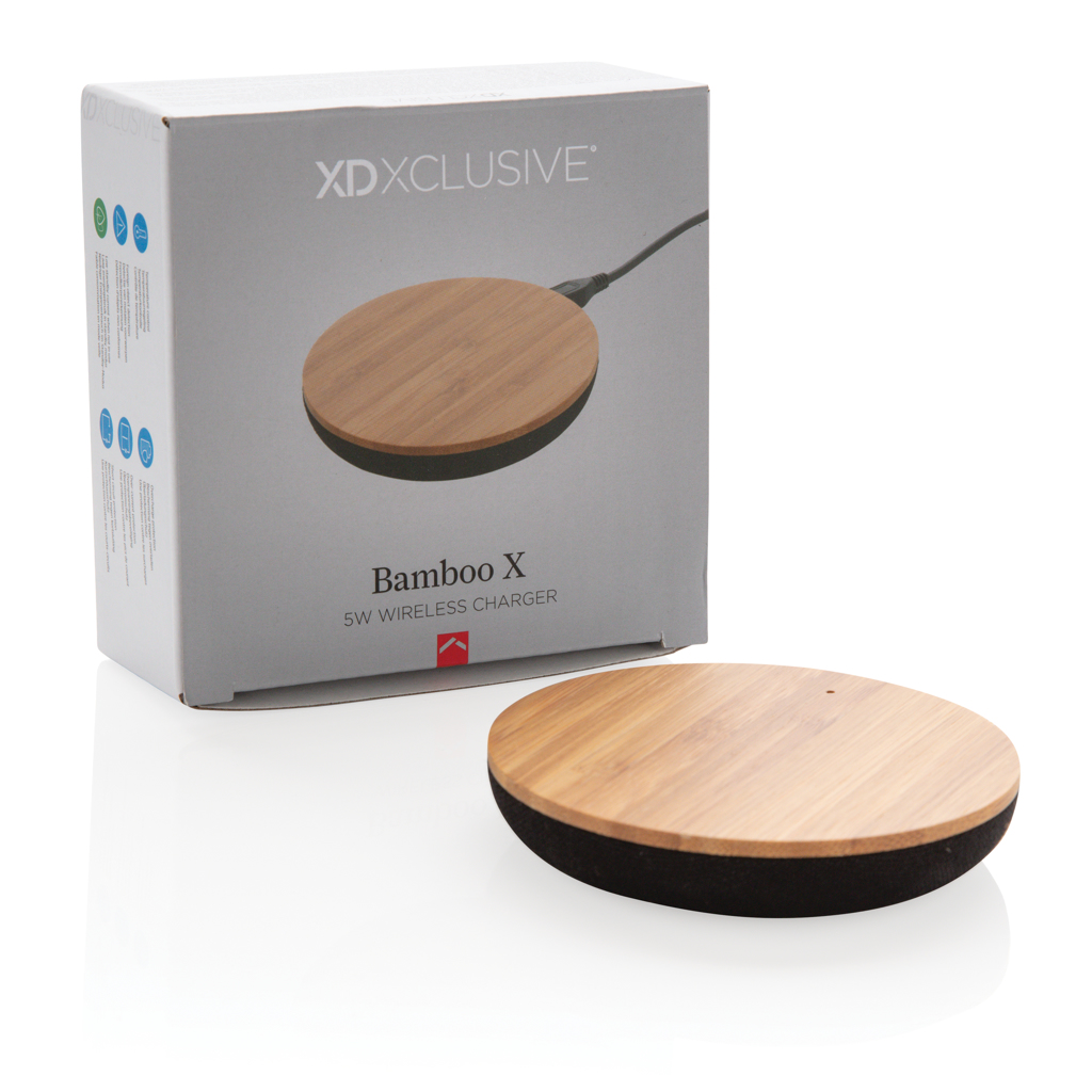 Cargador inalámbrico 5W bambú X
