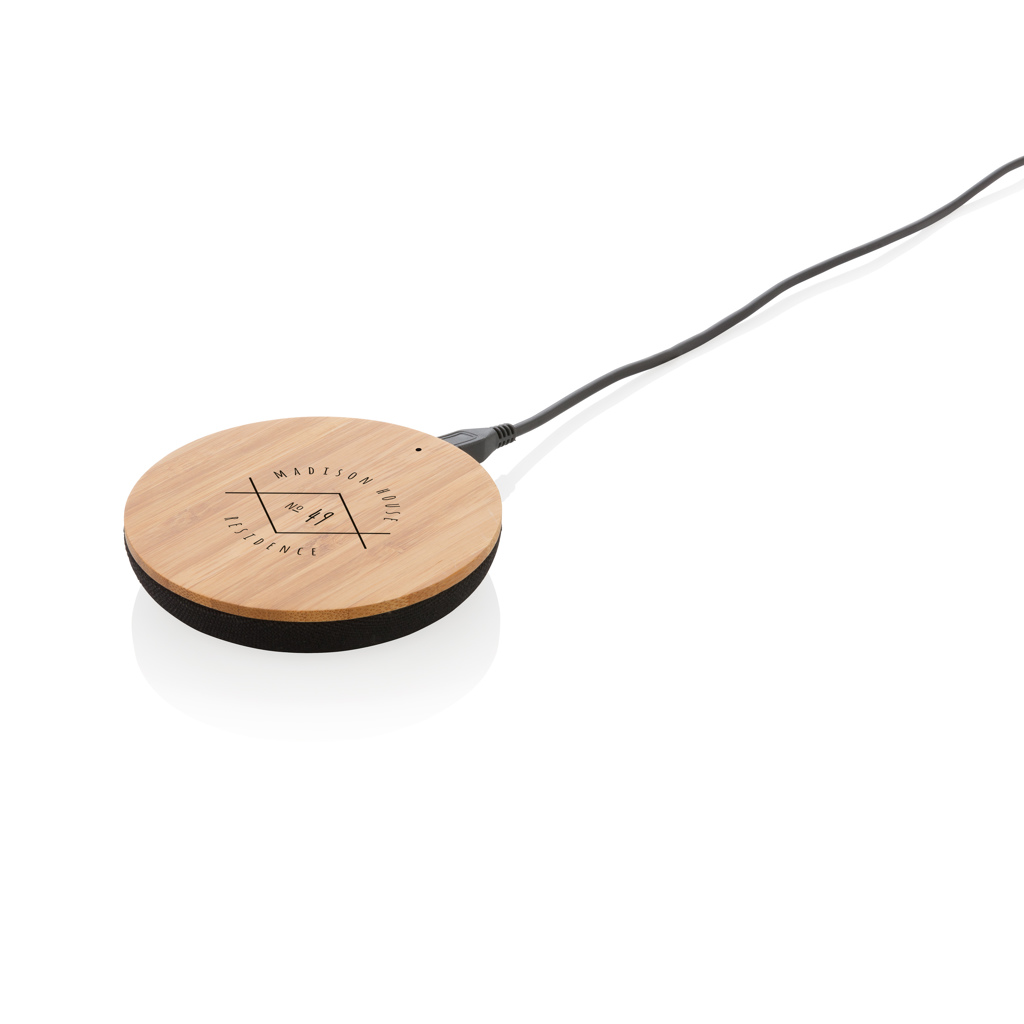 Cargador inalámbrico 5W bambú X