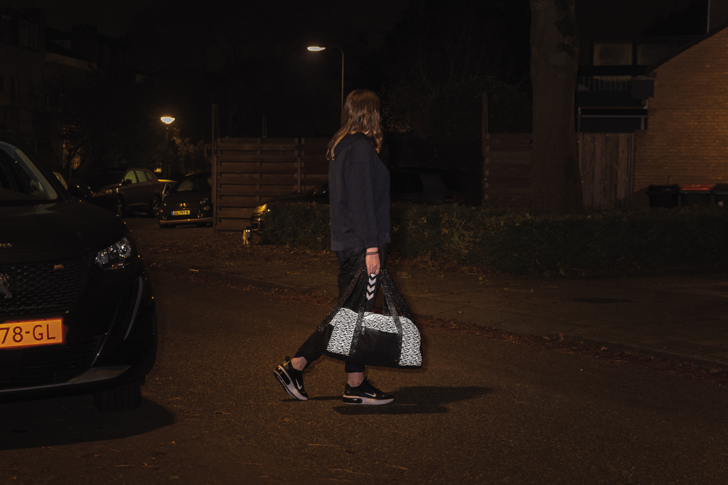 Bolsa de fin de semana reflectante RPET con trazador AWARE ™