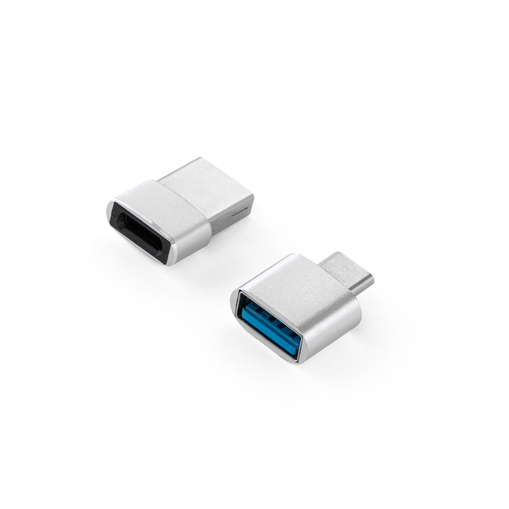 MINSKY. Set de 2 adaptadores USB-A / USB-C de aluminio