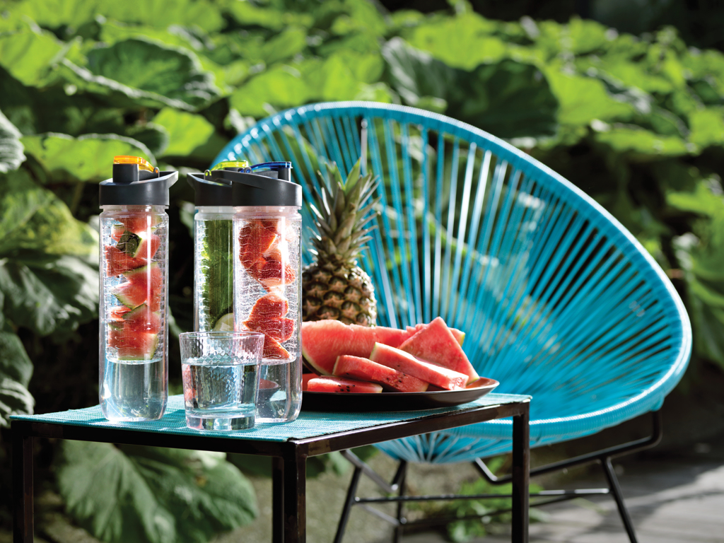 Botella de agua con infusor