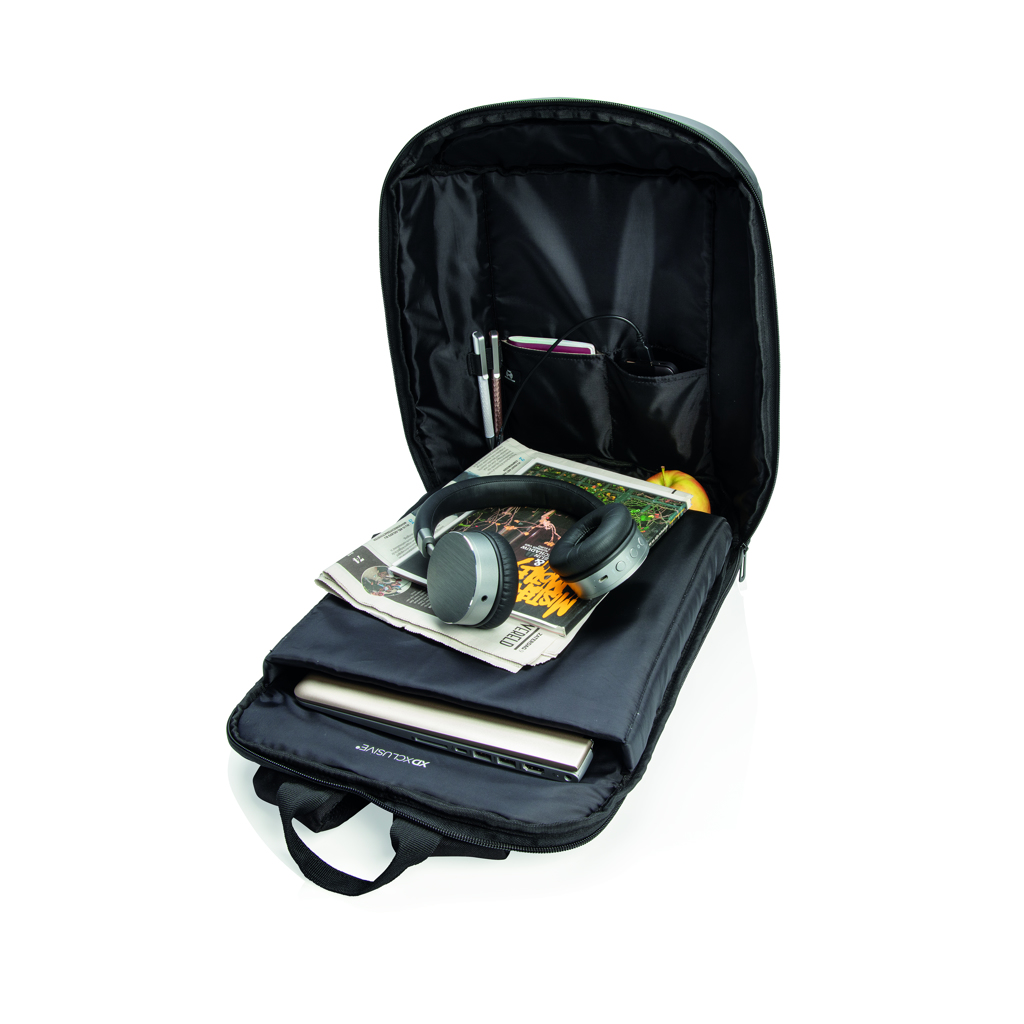 Mochila Madrid antirobo con RFID y USB sin PVC