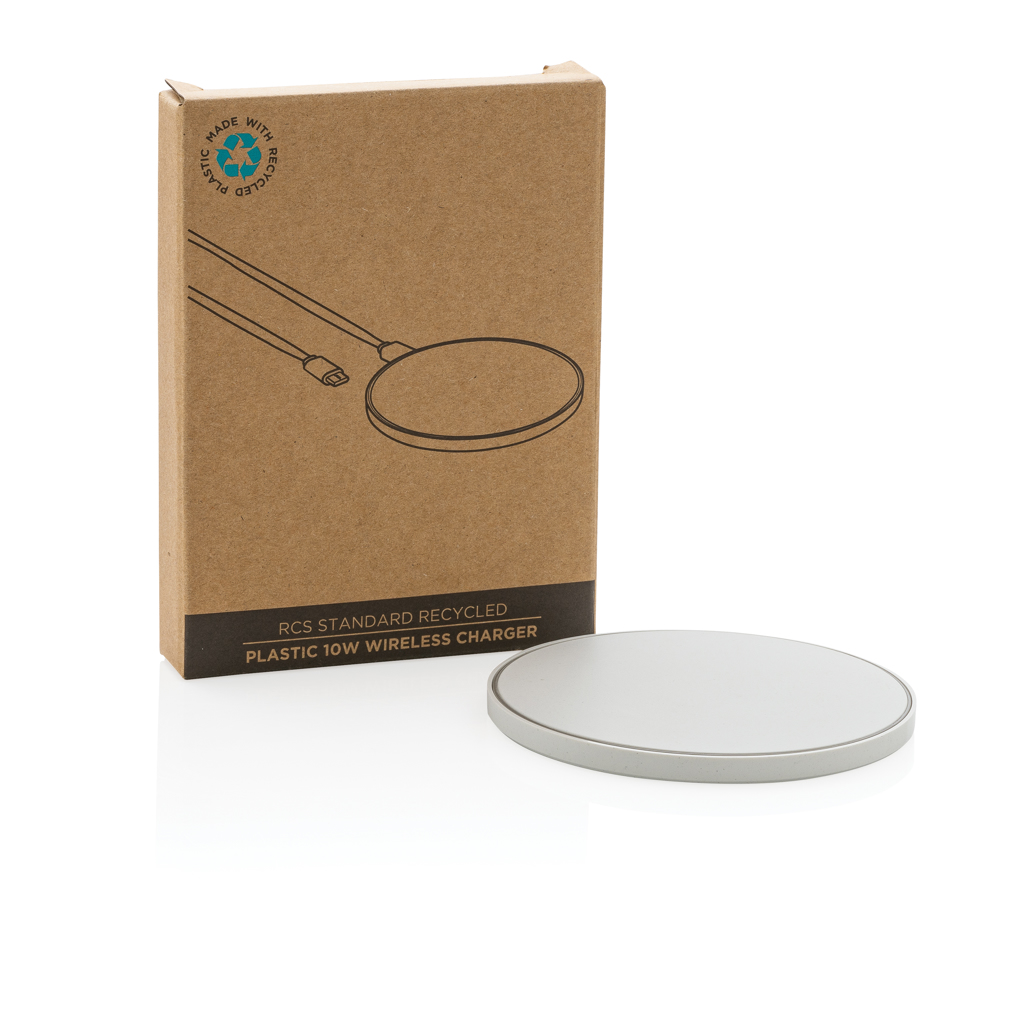 Cargador inalámbrico RCS de plástico reciclado de 10W