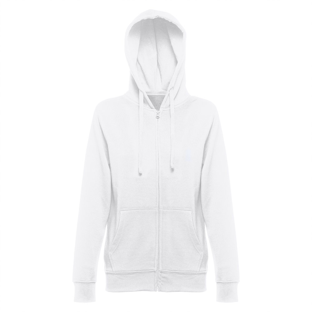 THC AMSTERDAM WOMEN WH. Sudadera de mujer con cremallera y capucha