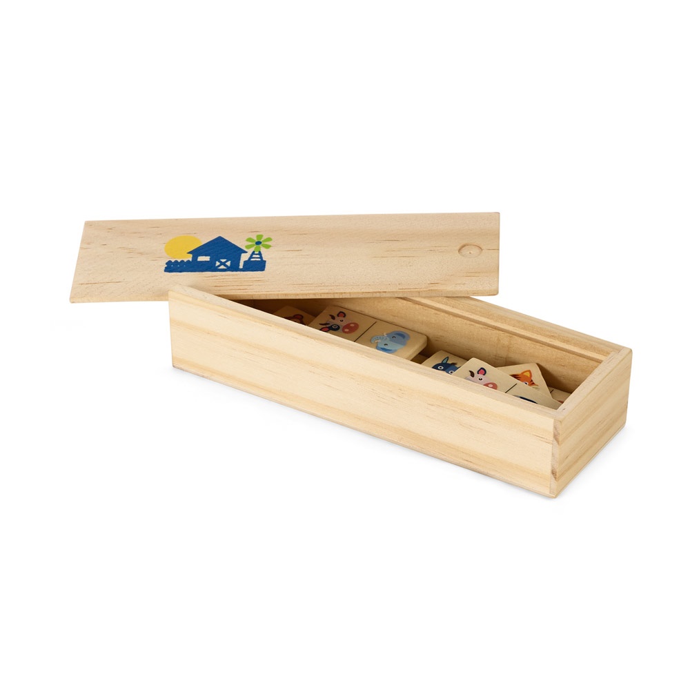 DOMIN. Juego de dominó de madera