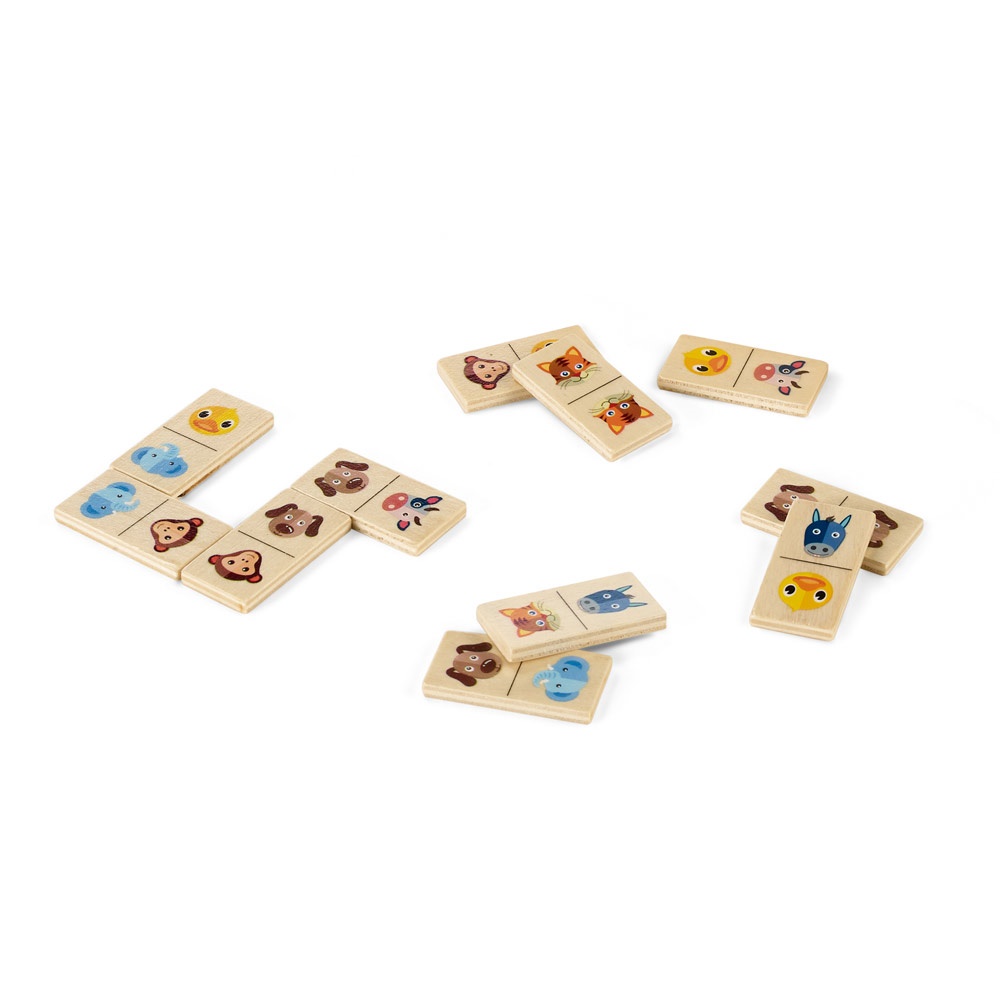 DOMIN. Juego de dominó de madera