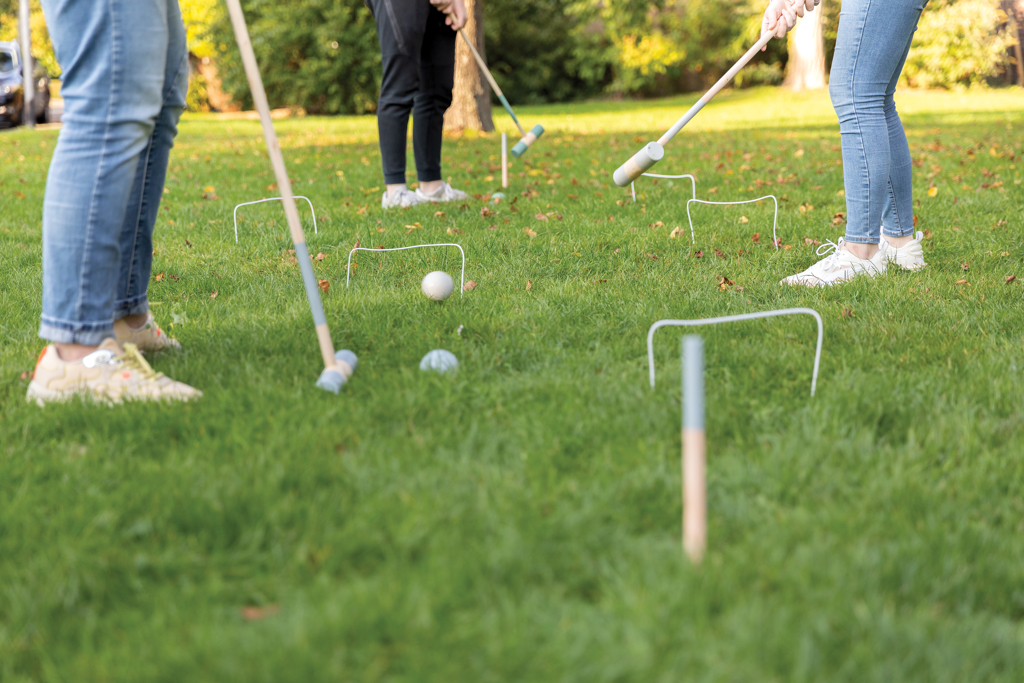 Juego croquet de madera