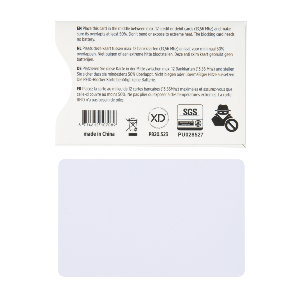 Tarjeta RFID antirobo