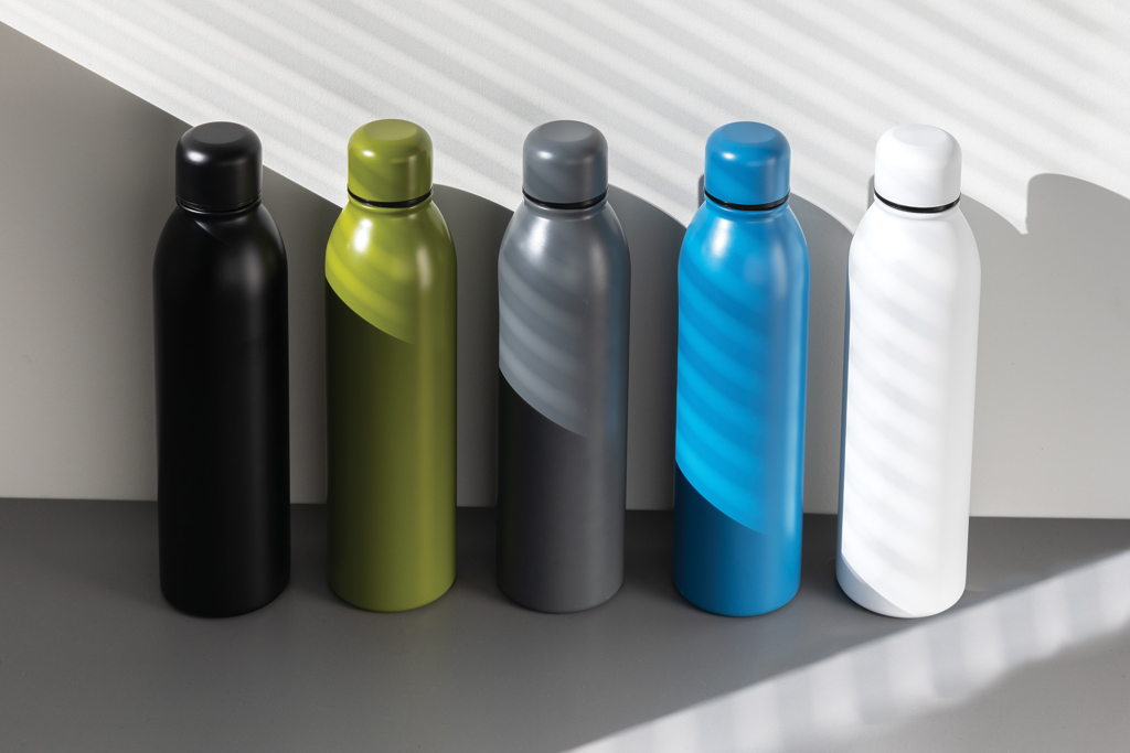 Botella al vacío de acero inoxidable reciclado RCS