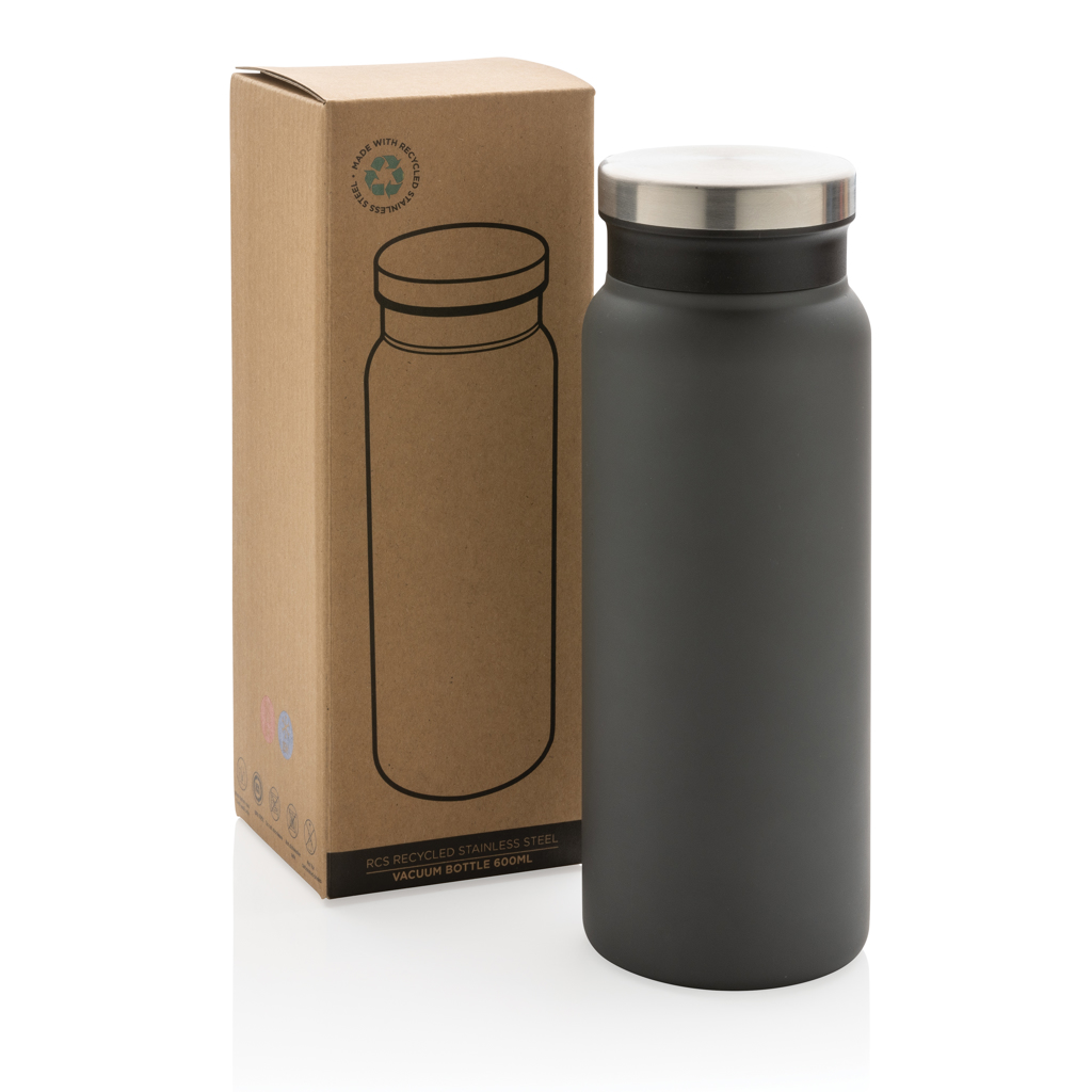 Botella al vacío de acero inoxidable reciclado RCS 600ML