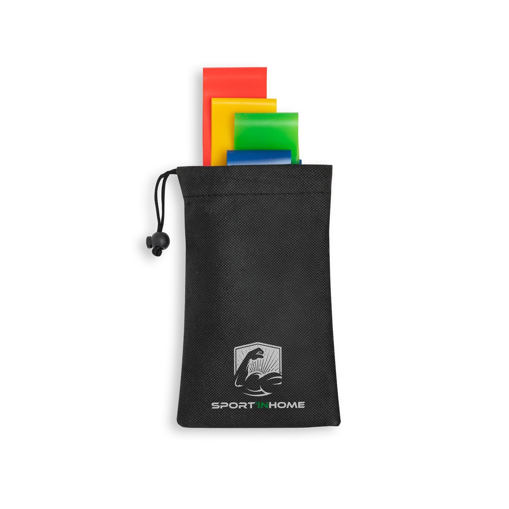 BURPEE. Juego de bandas elásticas de resistencia con bolsa de tela no tejida