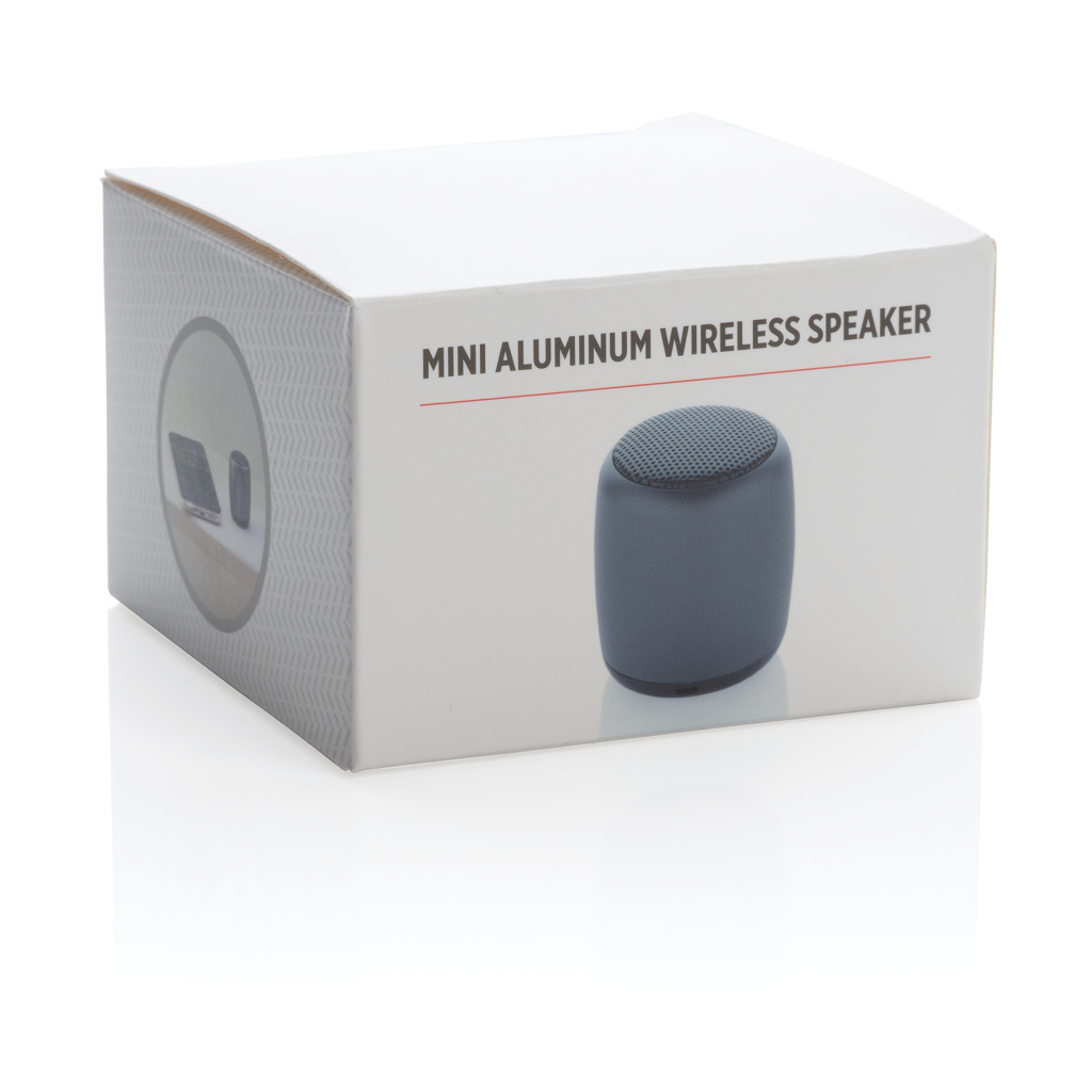 Mini altavoz inalámbrico de aluminio